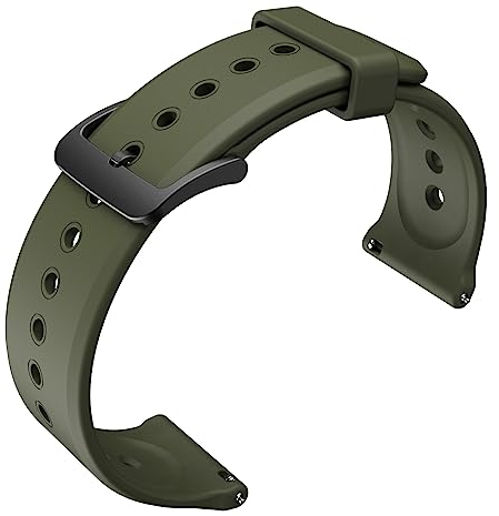 Ticwatch Pro 5 Bracelet de montre intelligente de 24 mm de large, bracelet de montre en silicone à dégagement rapide, véritable bracelet de montre uniquement pour montre Pro 5, Acier allié, Agate