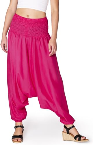 PANASIAM Aladinhose einfarbig pink M