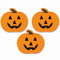 Laughing Lizards Jack O Laterne Kürbis-Patches (3 Stück), Halloween-Aufnäher zum Aufbügeln, zum Aufbügeln oder Aufnähen auf Kleidung