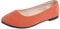 Women's Slip On Flat Walking Ballerina Shoes Casual Work Office Comfortable Cute Shoes Ladies Flat Pumps UK Size Slip On Loafers Ballet Ballerina Dolly Shoes Orange, 4.5 UK