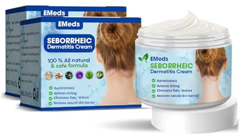 CC™ Seborrhoische Dermatitis-Creme, Behandlung von Follikulitis, Psoriasis-Kopfhautcreme, Anti-Juckreiz-Creme zur beruhigenden Linderung, wirksame Linderung trockener Kopfhaut, Schuppen (2PC)