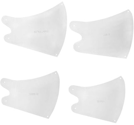 Lurrose 1 Satz 4St Selbstgemachte Maskenvorlage Kinderwerkzeuge Vorräte machen Zubehör zur Maskenherstellung Werkzeuge zum Nähen von Masken Acryl Suite Schimmel Schablone