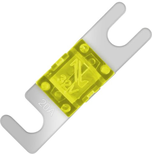 4 Stk. SeKi Mini ANL Sicherung 20A; für Auto LKW Motorrad Boot HiFi; Flachsicherung