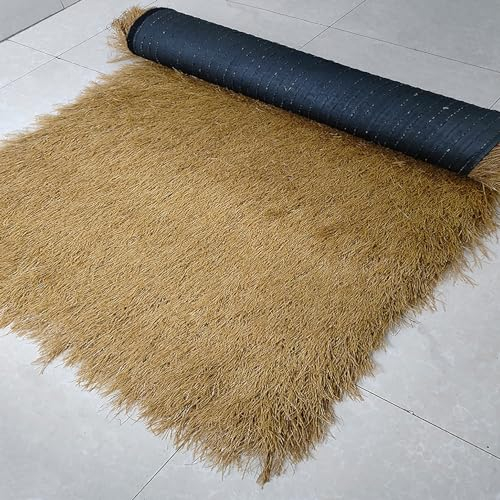 Techo De Paja Techo Teja De Paja Artificial Decoración Artificial Techo De Paja Hojas De Palma Paja Paneles De Paja De Simulación Usarse como Gazebo Jardín Sombrilla Bar Decorazione (Size : 1x12m(3.2