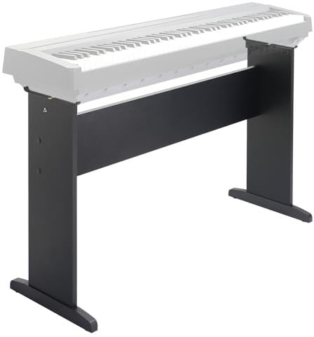 Zreephy Universal 76 / 88 Key Piano Keyboard Stand, Wooden Furniture Stand Compatible For YMH P Series, CSO PX Series, RLD FP Series Digital Pianos Keyboards - 2 Into 1 Middle Board (Black, M)