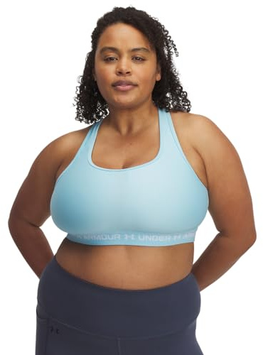 Under Armour Crossback Mid Bra-Blu Damen Sport-BH blau M