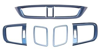 Auto Luftauslass Dekoration Streifen Air Panel Abdeckungen für CRV für CR-V 2017 2018 2019 2020 2021 L/R Ventilator Grille Dekorative Rahmen trim Auto Innen Zubehör (Color : Blau)