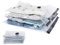 LIVIVO Pack of 8 Medium Vacuum Storage Bags 50x70cm – Space Saving Compression Bags for Clothes, Bedding, Duvets, Pillows & Curtains – Airtight, Waterproof & Reusable Storage Pouches (Black)