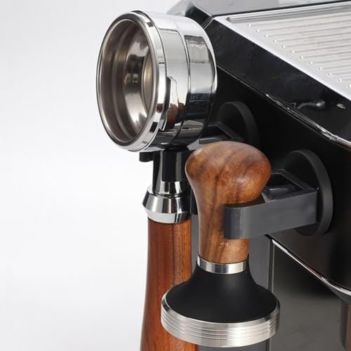 Magnetisches Wandregal, Siebträgerhalter, Kaffeefilter-Stamper-Ständer für 51, 53, 58 mm, spart Platz in Ihrer Küche (L)