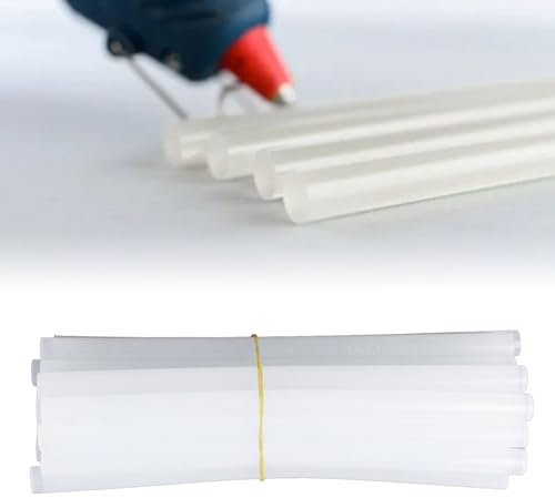 WEISHENG 20PCS Hot Melt Glue Gun Stick Set, 11x200mm Universal Hot Glue Sticks for Wood, Metal, and Glass, Includes Mini Glue Sticks for Hot Glue Guns and Large Options for Versatile Applications.