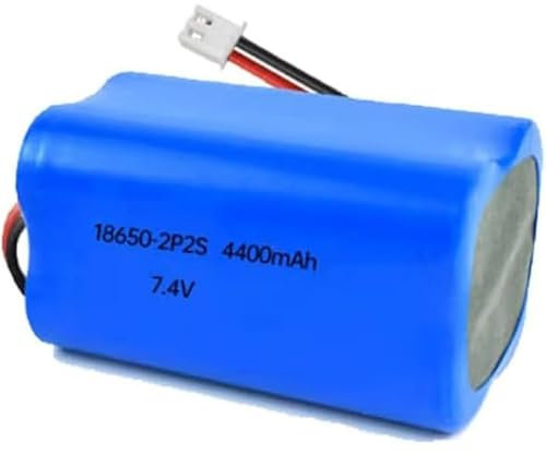 SHANRROW Batteria Ricaricabile Sostitutiva per Pacco Batteria agli ioni di Litio da 7,4 V 4400 mAh con Spina XH2.54 per Prodotti elettronici Fai-da-Te, luci da Pesca, Campanello, Radio,1 PCS