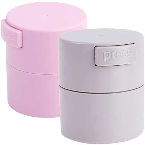 FRCOLOR 2 Pièces Pot De Colle à Cils Mixeur Colle à Cils Duo Dissolvant De Colle Applicateur De Cils Magnétique Colle Pour Cils Sensibles Bande Colle Pour Grappes De Cils Baguettes Lier