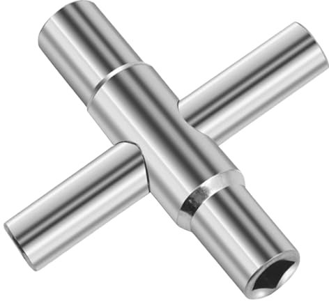 Vierkantschlüssel, 4 Kant Schlüssel, 4 Wege Innenmaß 6.5mm/7mm/8mm/9mm Entlüftungsschlüssel Innenvierkant Steckschlüssel Ein Unverzichtbares Werkzeug Für Die Dekoration Und Wartung Von Handwerkern