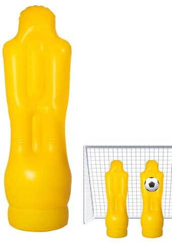 Inflatable Soccer Dummies, Portable Football Training Equipment, Versatile Soccer Mannequin for Skill Development, Dribbling Drills, and Defensive Practice for Kids and Adults