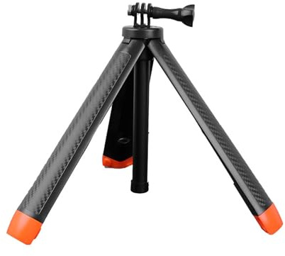 4 in 1 Selfie-Stickstativ Ausziehbares Wasser Schwimmendem Selfie-Stick mit Orange für Action 5 Pro 4 3, X4 X3 Ace Pro 2, ABS, 23,5-57 cm