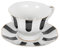 HEALLILY 1 juego de taza de café y platillo vintage y a rayas, elegante tetera para té de la tarde, taza elegante con posavasos para uso doméstico y de oficina