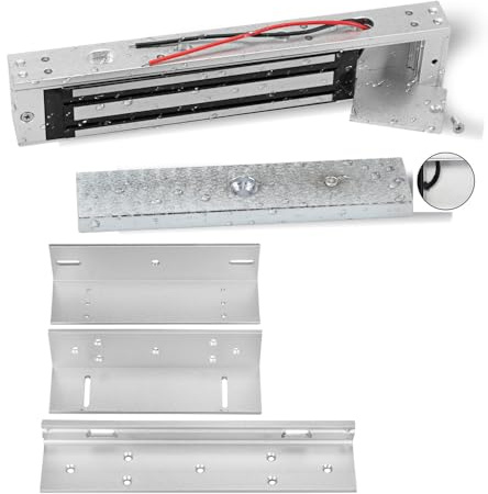 Electronic Magnetic Lock with ZL Bracket DC12V Electric Door Lock Access Control System Components 180kg or 280kg (280Kg with ZL Bracket)