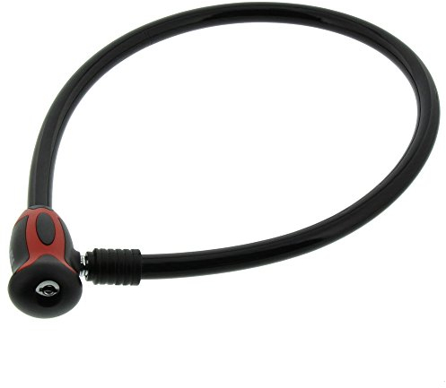 Burg-Wächter Zweirad-seilschloss mit Licht , farbig sortiert, Länge: 80 cm