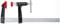 Bessey PZ4.012 Rapid Action Clamp with No Twist Clamping Action & 12 Capacity, x 4 Throat Depth, Red/Black by Bessey