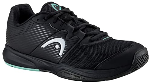 HEAD Revolt Court Mens Tennis Shoes, Black/Teal, 7 UK
