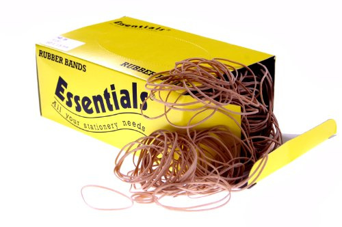 Whitecroft Essentials Natural Rubber Bands - Assorted Sizes (Box of 454g)