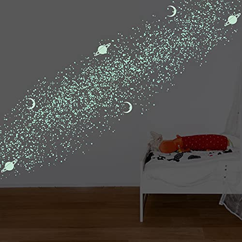 Walplus Mond Sterne Leuchtet Im Dunkeln Abnehmbare Selbstklebend Wandbild Kunst Aufkleber Home Dekoration Wohnzimmer Schlafzimmer Büro Tapete Kinderzimmer Geschenk Packung 3), Gelb