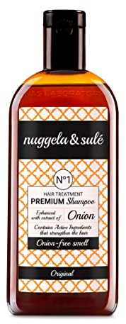 Nuggela & Sulé Shampoo Nº 1 - Kraft & Volumen. Mit Rote-Zwiebel-Extrakt und Marinem Glykogen. Stärkt das Haar. Fördert das Wachstum. Stoppt den Haarausfall. 1 x 250 ml