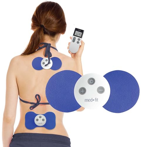 Medfit 2 ® Professionelle kabellose Zweikanal TENS Maschine & Muskel-Stimulator. Zwei kabellose TENS Module für sofortige und gezielte Schmerzlinderung. Die raffinierteste Technologie von TENS+. Benötigt keine Batterien und kein Kabel.