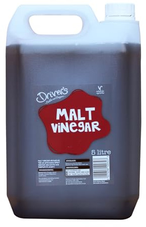 Driver’s - Malt Vinegar, 5 Litre Catering Pack | Traditional British Vinegar for Fish & Chips, Cooking & Pickling