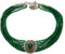 Alpenflüstern Trachten-Perlen-Kropfkette Josepha - Elegante Trachtenkette - nostalgischer Damen-Trachtenschmuck, Filigrane Dirndlkette grün DHK185