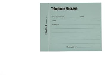 Guildhall GH110BU Telephone/Message Pad - Blue