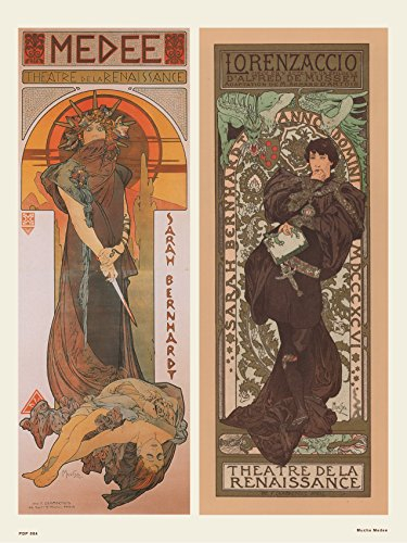 onthewall Art Nouveau Kunstdruck/Poster Alphonse Mucha Medee