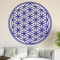 Kiwistar Blume des Lebens - Baum Wandtattoo in 6 Größen - Wandaufkleber Wall Sticker - Dekoration, Küche, Wohnzimmer, Schlafzimmer, Badezimmer (30 x 30 cm, 52_azurblau)