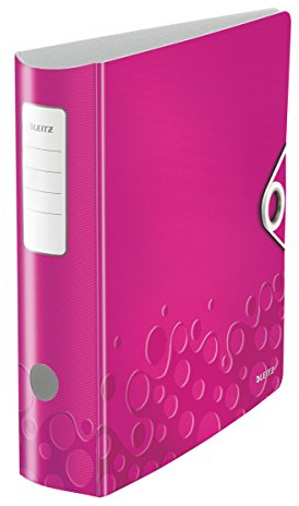 Leitz 11060023 Qualitäts-Ordner Active WOW, Polyfoam, A4, breit, pink