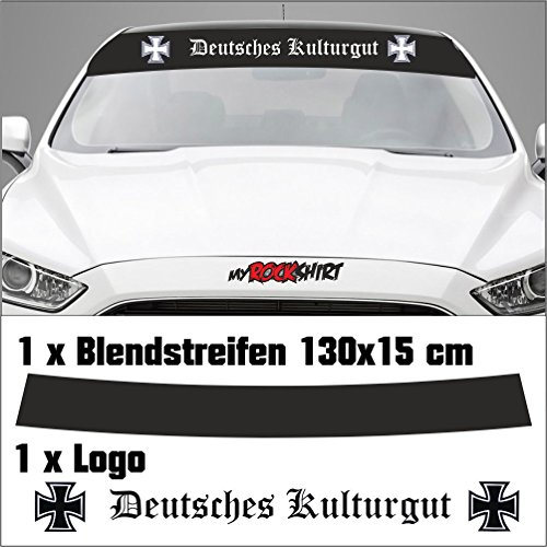 Deutsches Kulturgut Eisernes Kreuz Iron Cross 80 cm Aufkleber