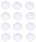 Yeelan Klar Kunststoff Fillable Transparent Ball Ornament Kugel Kugel für Hochzeit Weihnachten Home Decor (60mm Set 12 Stücke)