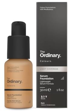 The Ordinary Serum Foundation 30ml Lightweight Pigment Suspension System with Moderate Coverage (3.1Y Dark Yellow Undertones)
