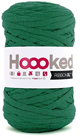 Hoooked Ribbon XL Häkel- und Strickgarn Farbe wählbar Lush Green
