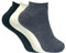 3 Pairs Ladies Thick Winter Warm Cushioned Coloured Low Cut Ankle Short Thermal Trainer Socks (4-7 uk, Black)