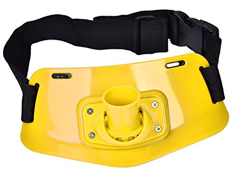 Kampfg¨¹rtel Einstellbare Angelg¨¹rtel Taille Stange Polhalter Racks Halter G¨¹rtel f¨¹r Fisch Bek?mpfen Zubeh?r(Gelb)