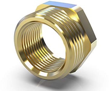 ABA Beul 15007.245.2 Reduzierstück mit Sechskant 1 1/4 x 3/4, Messing