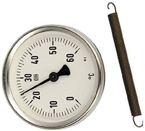 Bimetall Anlegethermometer 0-60°C Gehäuse 63 mm