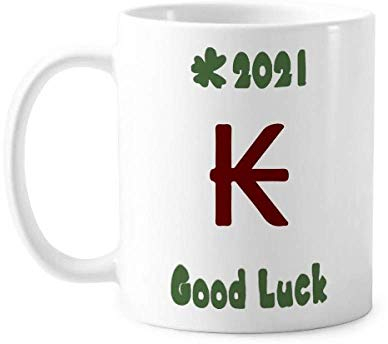 Tasse mit Lao-Währungs-Symbol, Kip Lak Good Luck 2021, Keramik, Kaffee, Porzellan, Geschirr