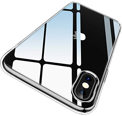 Ruayia Coque pour iPhone X et iPhone XS, Transparente Ultra Fin Housse de Protection en TPU, Coque Silicone Souple Antichoc Bumper Mince Cover Etui pour iPhone X/XS - 5.8 Pouces - Transparente