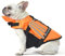 Petglad Hundeschwimmweste, Flügel-Design Haustier-Schwimmweste Reflektierende Hundeschwimmweste mit Kinnschwimmer für Pool, Strand, Bootfahren, Surfen, mittelgroße und große Hunde (Orange, XS)