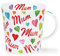 CA-Mum-XX Mum Mug en porcelaine fine en forme de cairngorm 0,48 l