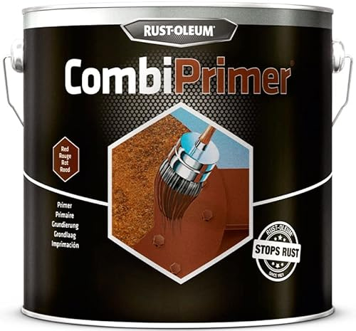 Rust-Oleum CombiPrimer Rostschutzgrundierung - Erstklassige Grundierung für dauerhaften Rostschutz - 2.5l (Rot)