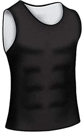 zalati Canottiere da Uomo Canotta da Allenamento con Resistente all'Acqua per Canotta Sauna, Camicia Corsetto Allenamento, Tuta Addome, Neoprene Shapewear - XXL