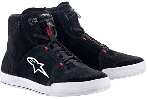 Alpinestars Herren 2512322-1054-85 Motorcycle Boot, Schwarzcool Greyfluo Red, 40.5 EU
