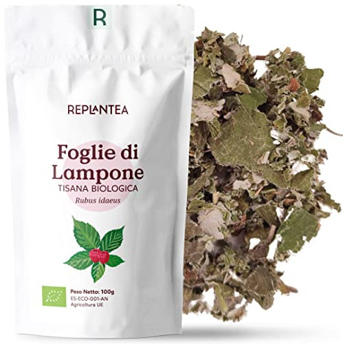 FOGLIE DI LAMPONE TISANA 100G (+50 Tazze) | Te Foglie di Lampone in Preparazione al Parto REPLANTEA®